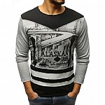 Stylové pánské tričko Alaskan - šedé vlx0442
