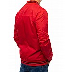 Moderní přechodná pánská bunda červená VTX3672