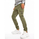 Stylové khaki pánské kalhoty VUX3223