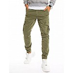 Stylové khaki pánské kalhoty VUX3223