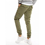 Stylové khaki pánské kalhoty VUX3223