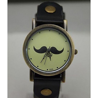 Dámské hodinky Mustache černé