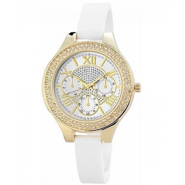 Dámské hodinky Lauren - zlaté bílé