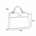 Trendy kabelka s mašličkou - růžová
