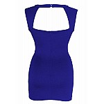 Dámské šaty s aplikací Sandra - modré