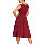Dámské retro šaty Talyse - burgundy