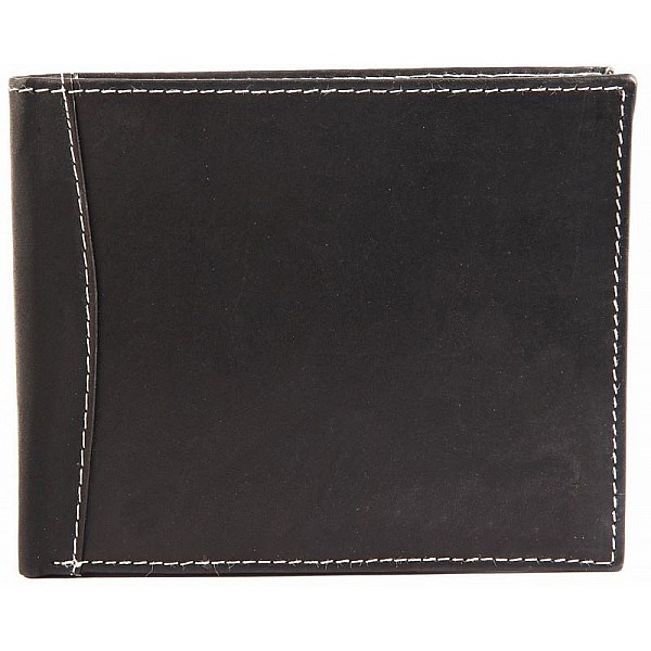 Pánská kožená peněženka - černobílá