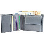 Stylová pánská kožená peněženka - šedá