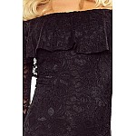 Krajkové dámské šaty Emily černé vMM 021-1