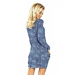 Dámské šaty Sabine - modré Jeans Style v135-5 Dámské šaty Sabine - modré Jeans Style v135-5