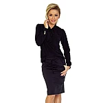 Elegantní dámská halenka černá v140-5 Elegantní dámská halenka černá v140-5