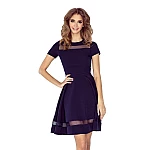 Stylové dámské šaty Diane tmavě modré vMM 003-2 Stylové dámské šaty Diane tmavě modré vMM 003-2