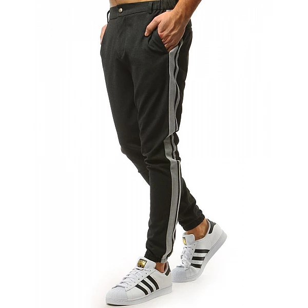 Moderní černé pánské joggery vux1475 Moderní černé pánské joggery vux1475