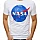 Jedinečné pánské bílé tričko s nápisem NASA vrx4100