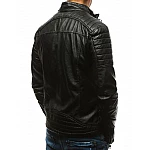 Černá stylová koženková bunda vtx1660 Černá stylová koženková bunda vtx1660