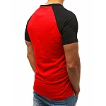 Pánské jednoduché červené tričko s potiskem vrx3517 Pánské jednoduché červené tričko s potiskem vrx3517