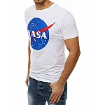 Jedinečné pánské bílé tričko s nápisem NASA vrx4100 Jedinečné pánské bílé tričko s nápisem NASA vrx4100