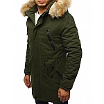 Atraktivní khaki pánská zimní parka vtx2893 Atraktivní khaki pánská zimní parka vtx2893