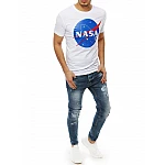 Jedinečné pánské bílé tričko s nápisem NASA vrx4100 Jedinečné pánské bílé tričko s nápisem NASA vrx4100