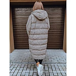 Světle šedá dámská oversize bunda VTY2467