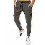 Pánské pohodlné černošedé joggery vux2187 Pánské pohodlné černošedé joggery vux2187