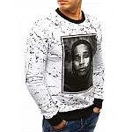 Bílá pánská mikina s potiskem vbx3283 Bílá pánská mikina s potiskem vbx3283