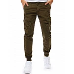 Pánské stylové zelené joggery vux1827 Pánské stylové zelené joggery vux1827