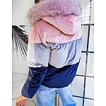 Dámská tříbarevná růžová bunda vty1336 Dámská tříbarevná růžová bunda vty1336