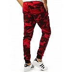 Krásné pánské army červené joggery vux1961 Krásné pánské army červené joggery vux1961