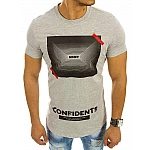 Šedé pánské tričko Confidents vrx2111 Šedé pánské tričko Confidents vrx2111