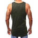 Trendové pánské tílko - khaki vrx2538 Trendové pánské tílko - khaki vrx2538