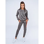 Tmavě šedé stylové dámské tepláky VUY0965 Tmavě šedé stylové dámské tepláky VUY0965