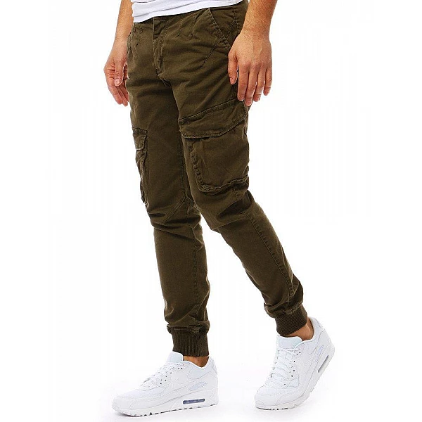 Pánské stylové zelené joggery vux1827 Pánské stylové zelené joggery vux1827