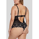Dámské černé plus size body Dámské černé plus size body