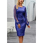 Dámské elegantní modré šaty MARCELLA Dámské elegantní modré šaty MARCELLA