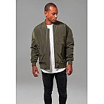 Zelená pánská oversize bomber bunda TB1619GR