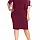 Dámské bordové plus size midi šaty Vicenza