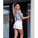 Dámský crop top modrý Dámský crop top modrý