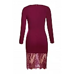 Dámské krajkové šaty - burgundy Dámské krajkové šaty - burgundy