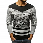 Stylové pánské tričko Alaskan - šedé vlx0442 Stylové pánské tričko Alaskan - šedé vlx0442