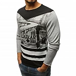 Stylové pánské tričko Alaskan - šedé vlx0442 Stylové pánské tričko Alaskan - šedé vlx0442