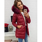 Oboustranná zimní dámská parka bordová vty0309 Oboustranná zimní dámská parka bordová vty0309