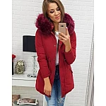 Oboustranná zimní dámská parka bordová vty0309 Oboustranná zimní dámská parka bordová vty0309