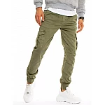 Stylové khaki pánské kalhoty VUX3223 Stylové khaki pánské kalhoty VUX3223