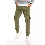 Stylové khaki pánské kalhoty VUX3223 Stylové khaki pánské kalhoty VUX3223