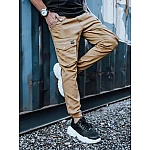 Hnědé moderní pánské joggery VUX3297 Hnědé moderní pánské joggery VUX3297