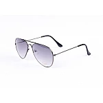 Sluneční brýle AVIATOR - pilotky stříbrný kovový rám černé skla Gradual Sluneční brýle AVIATOR - pilotky stříbrný kovový rám černé skla Gradual