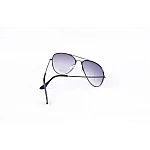Sluneční brýle AVIATOR - pilotky stříbrný kovový rám černé skla Gradual Sluneční brýle AVIATOR - pilotky stříbrný kovový rám černé skla Gradual