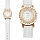 Dámské třpytivé hodinky Gold White