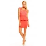 Peplum šaty Fashion - Losová barva Peplum šaty Fashion - Losová barva